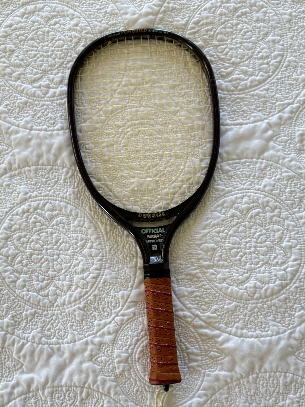 Vintage Dunlop Sure Shooter Racquetball Racket | Made in Japan | Leather Grip